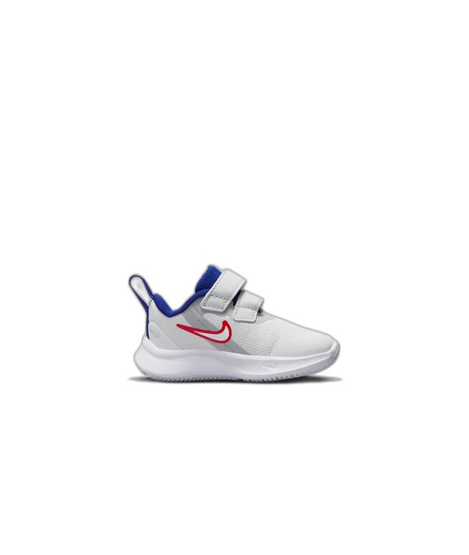 Chaussures Nike Star Runner 3 Baby Silver White Red