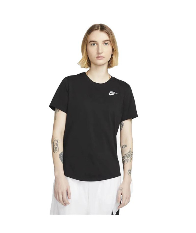T-Shirt Nike Sportswear Club Essentials para mulher Preto