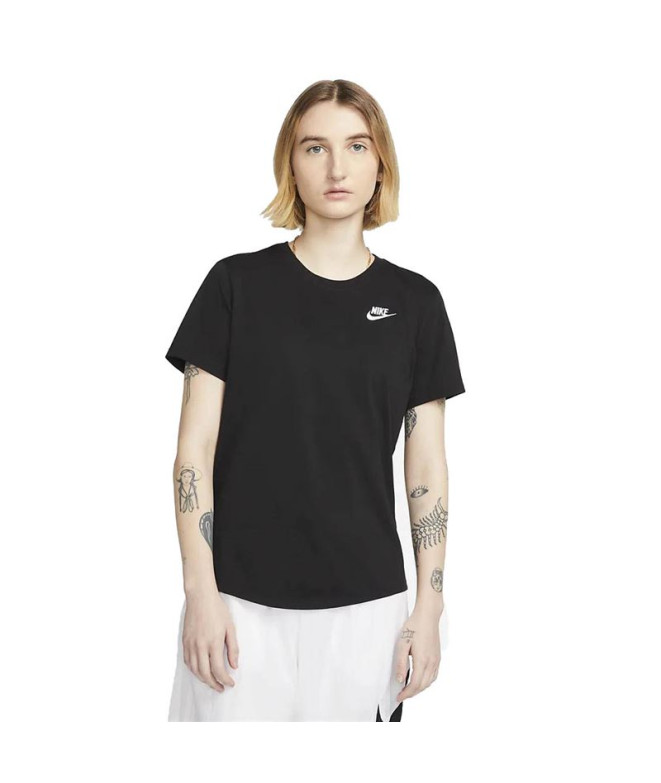 Camiseta Nike Mulher Sportswear Club Essentials Preto