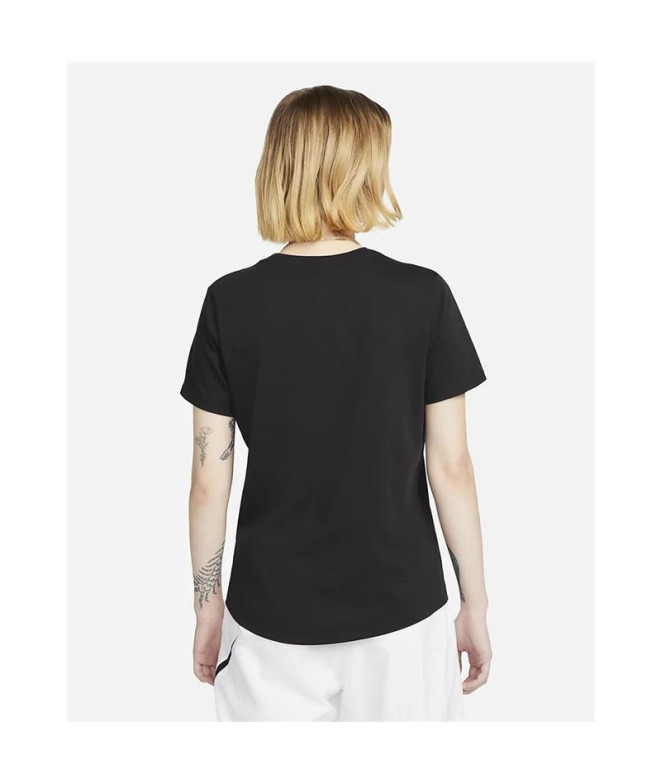 T-shirt Nike Femme Sportswear Club Essentials Noir