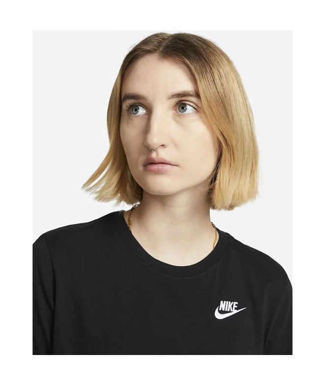 T-shirt Nike Femme Sportswear Club Essentials Noir