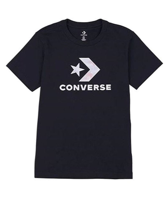 Camiseta Converse Seasonal Star Chevron Negro Mujer