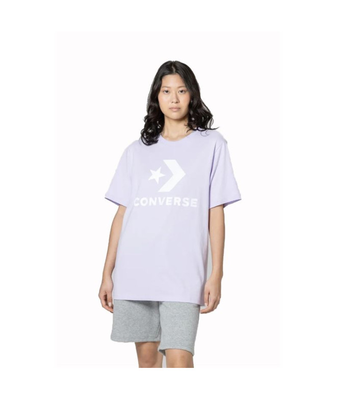 T-shirt Converse Standard Fit Center Front Large Logo Star Chevron Lavender