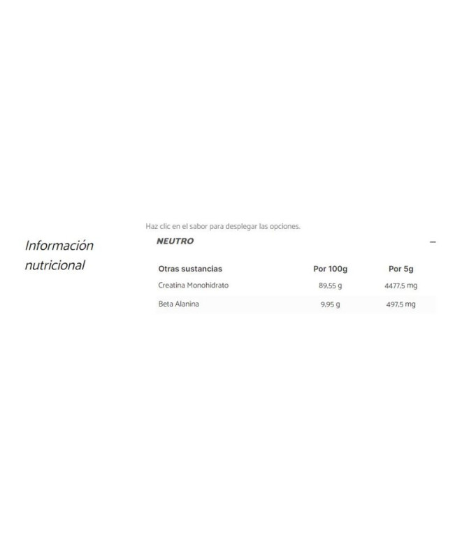 Nutrinovex Créatine + Beta Alanine