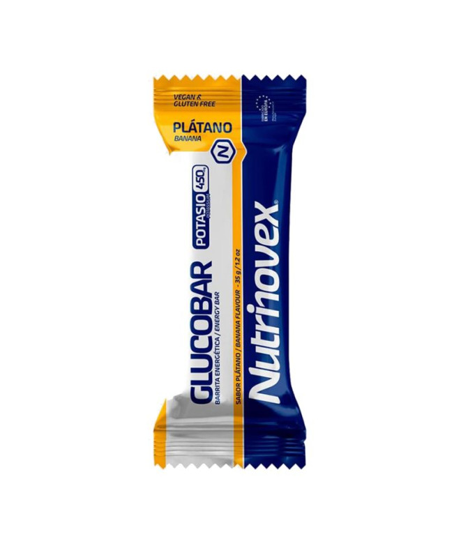 Barrita de Nutrición deportiva Nutrinovex Glucobar Plátano