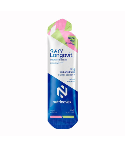 Gel Nutrinovex Longovit 360 Morango e Kiwi