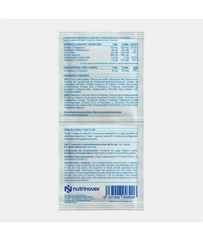 Capsulas de Nutrición deportiva Nutrinovex...