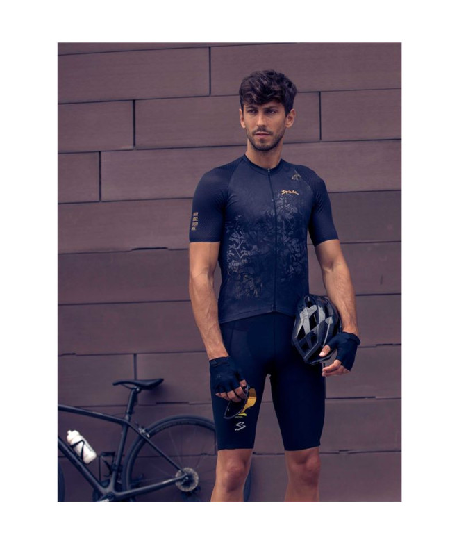 Cyclisme Spiuk Haut Homme Maillot M/C Ten Noir