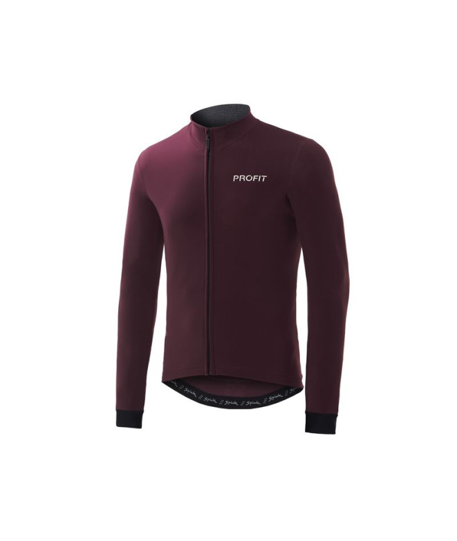 Camisola de ciclismo Spiuk M Profit Cold&Rain Unisex Garnet