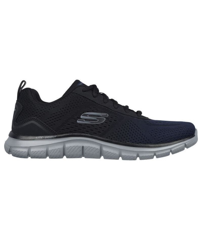 Sapatilhas Skechers Rastreio-Ripkent Homem Malha azul-marinho/guarnição preta