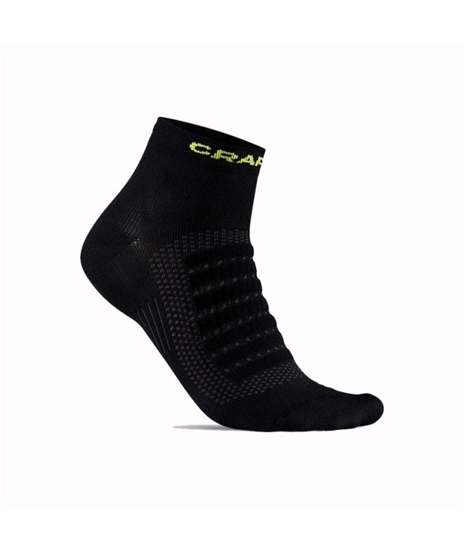 Meias por Running Craft Adv Dry Mid B Preto