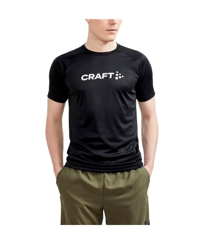 Craft Core Essence Logo Men's Running Shirt Black