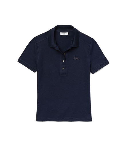 Polo Lacoste Piqué de algodão esticado de corte justo...