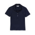 Polo Lacoste Piqué de algodão esticado de corte justo Azul Mulher