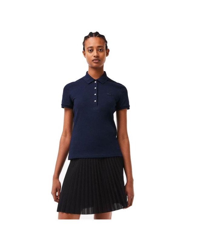 Polo Lacoste Piqué de algodão esticado de corte...