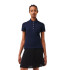 Polo Lacoste Piqué de algodão esticado de corte justo Azul Mulher
