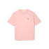 T-shirt Lacoste Col ras du cou en coton de qualité supérieure rose Femme