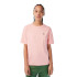 Camiseta Lacoste Gola redonda em algodão de qualidade superior Rosa Mulher