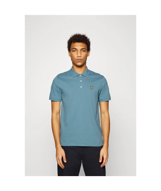 Polo Hommes Lyle & Scott V1-Plain Bleu