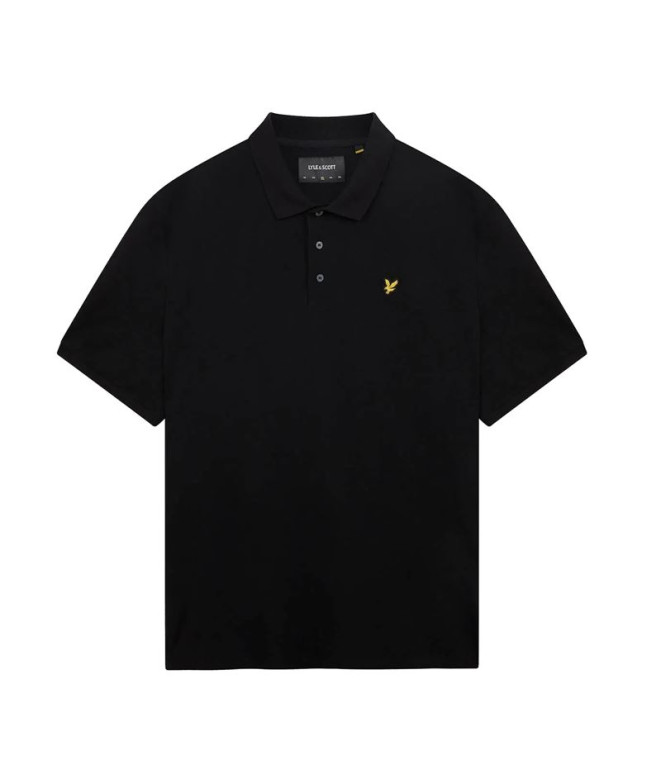 Polo Lyle & Scott V1-Plain para homem Preto