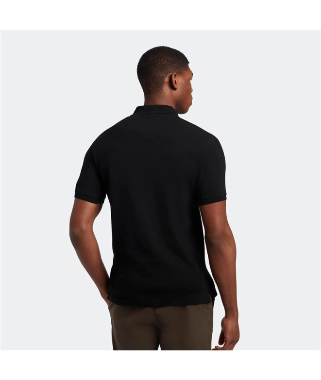 Polo Lyle & Scott V1-Plain para homem Preto