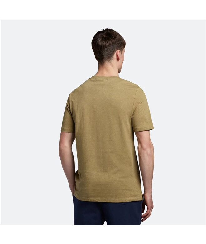 Camiseta Lyle & Scott V1-Slub Hombre Seaweed