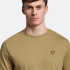 T-shirt Lyle & Scott V1-Slub para homem com algas marinhas