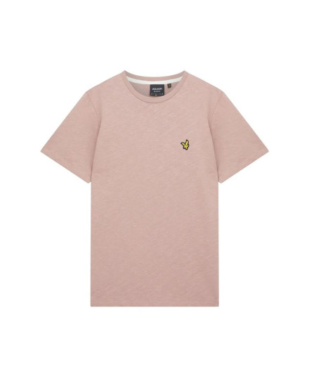 T-shirt Lyle & Scott V1-Slub para homem Rosa