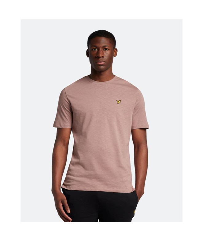 T-shirt Lyle & Scott V1-Slub para homem Rosa
