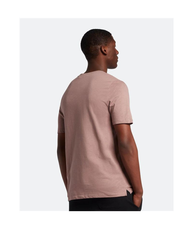 Camiseta Lyle & Scott V1-Slub Hombre Rosa