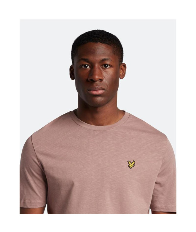 T-shirt Lyle & Scott V1-Slub para homem Rosa
