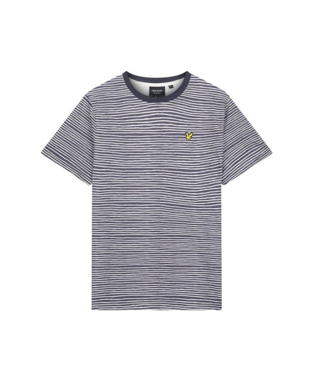 Lyle & Scott V1-Breton Stripe Men's T-Shirt Blue