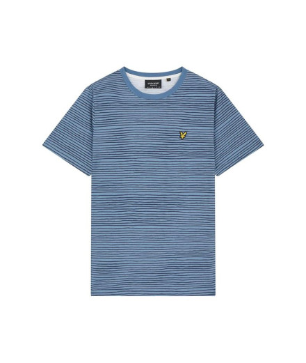 Camiseta Lyle & Scott V1-Breton Stripe Hombre Azul