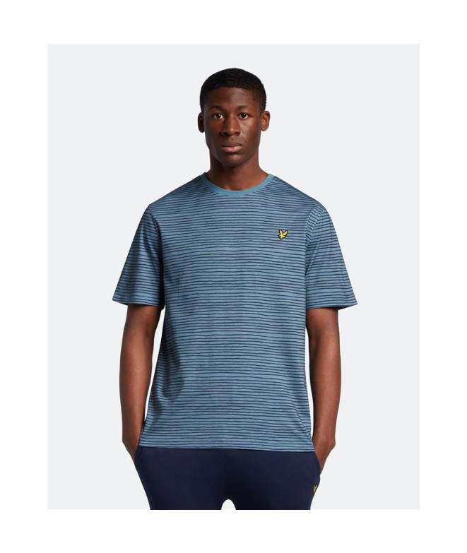 Lyle & Scott V1-Breton Stripe Men's T-Shirt Blue