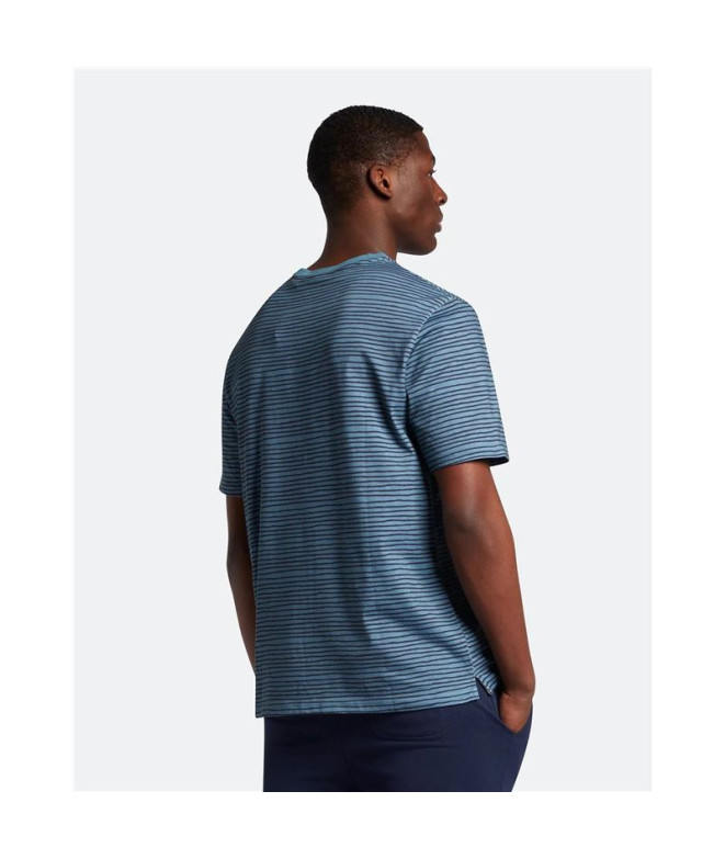 Lyle & Scott V1-Breton Stripe Men's T-Shirt Blue