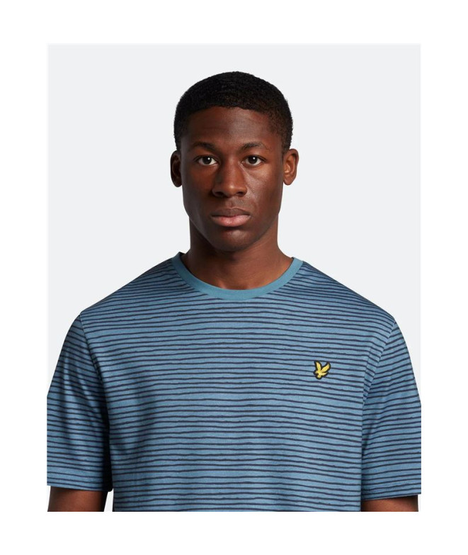 Lyle & Scott V1-Breton Stripe Men's T-Shirt Blue
