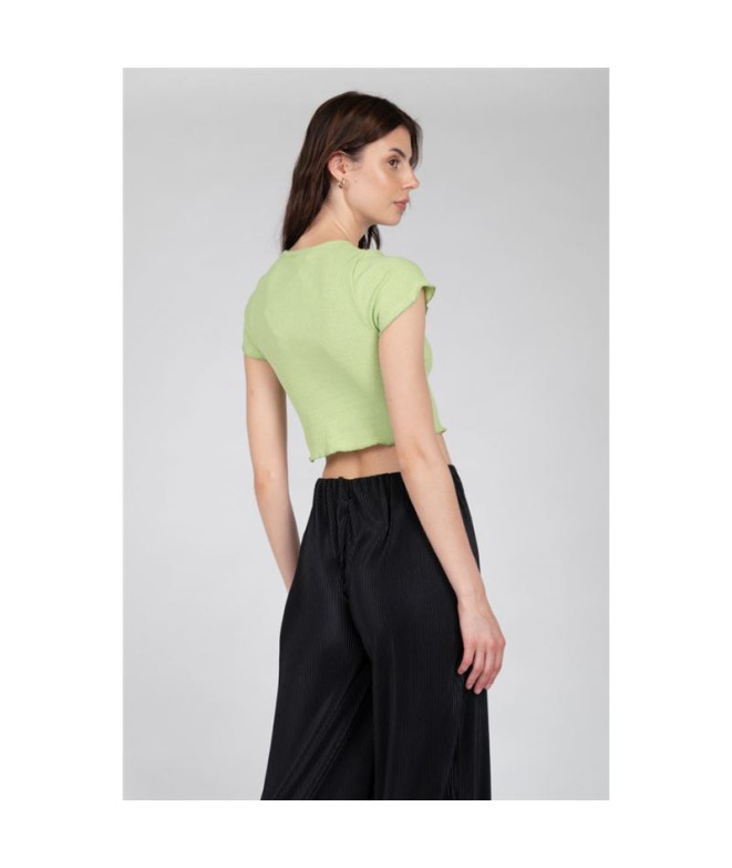 Camiseta Casual Mulher menta