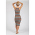 Vestido Casual para Mulher Multicolor
