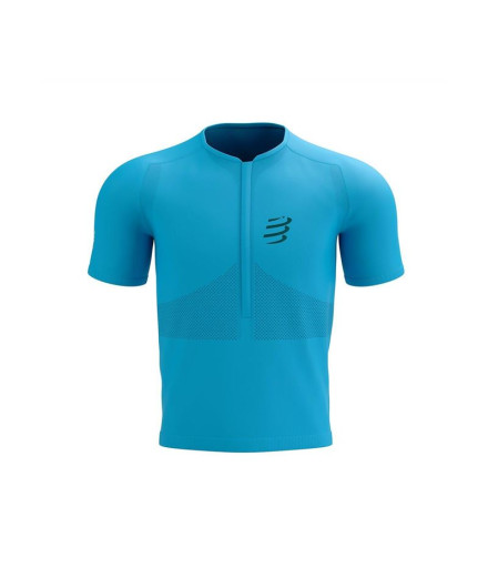Compressport Trail Half-Zip Fitted SS Top Hawaiian Ocean...
