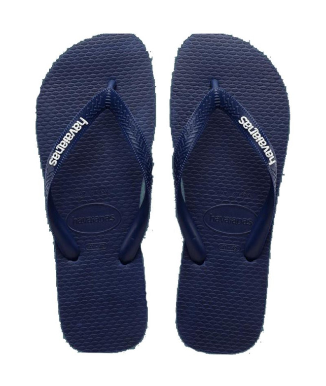 Tongs Havaianas Logo Filete Homme Bleu
