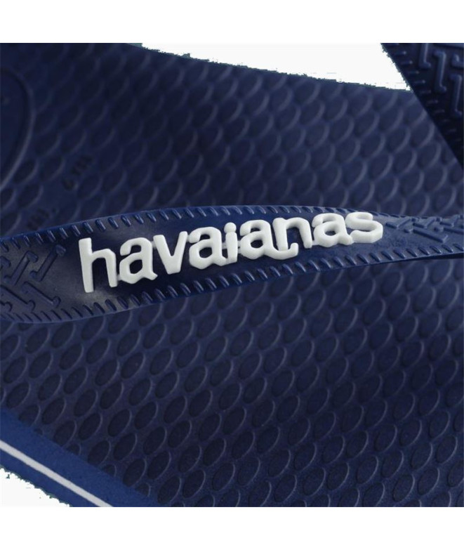 Tongs Havaianas Logo Filete Homme Bleu