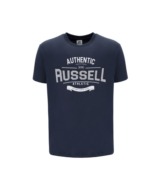 Camiseta Rusell Ara Azul Hombre