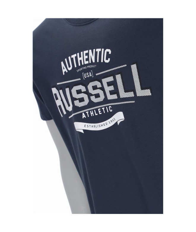 T-shirt Rusell Ara Blue Homme