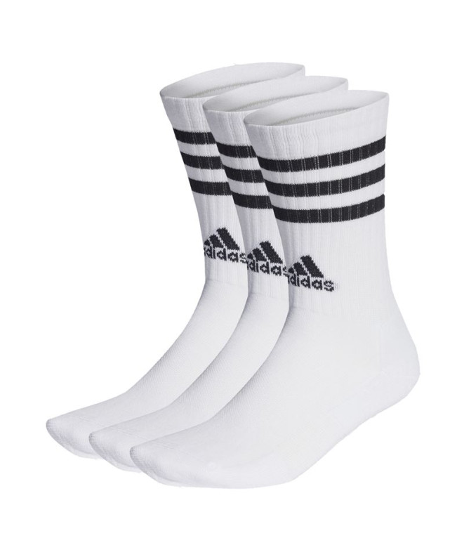 Meias adidas 3-Stripes almofadadas para crianças