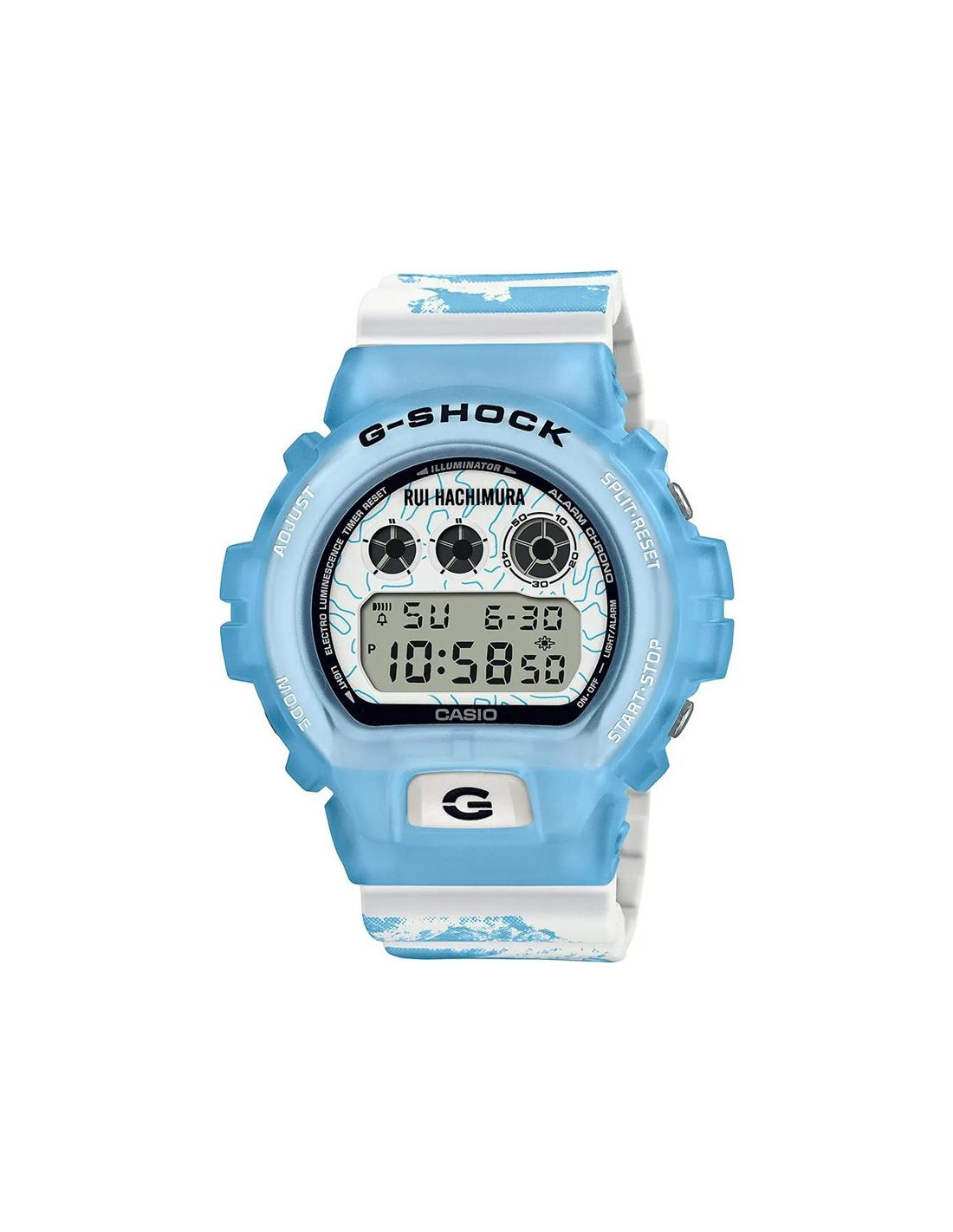 Reloj casio g-shock digital 6900 rui hachimura azul