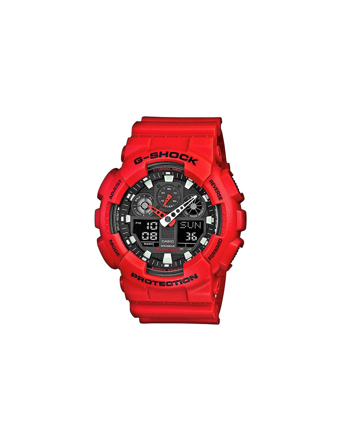 Reloj casio g-shock analógico-digital ga-100 rojo product