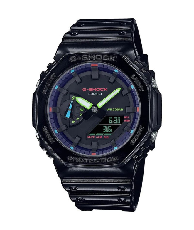 Relógio Casio G-Shock Analógico-Digital GA-2100 Azul Escuro