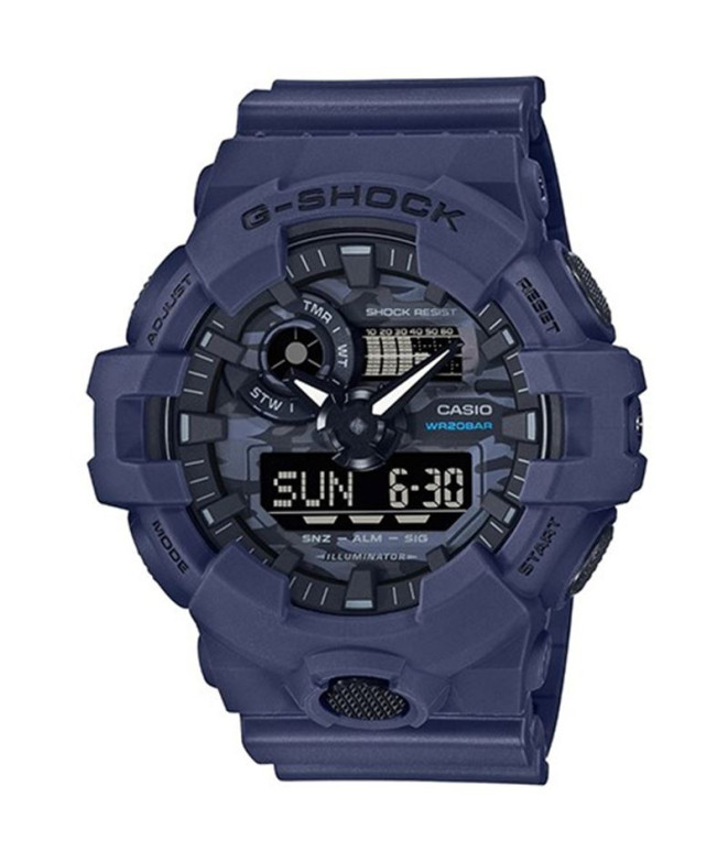 Montre Casio G-Shock Analogue-Digital GA-700 Bleu foncé