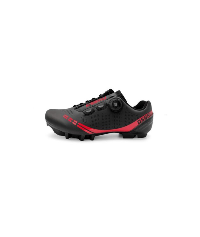 Chaussures Cyclisme de Osbru Mtb Ardo Noir/Rouge