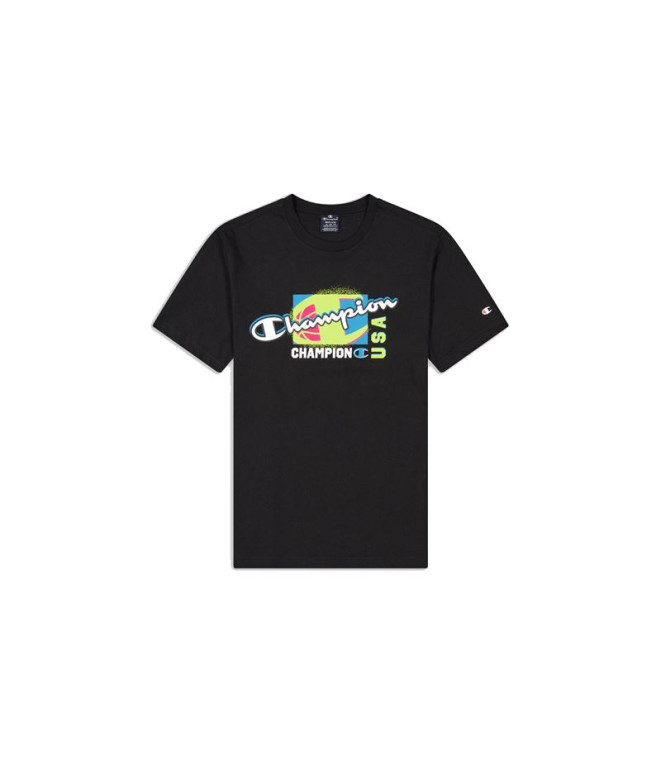 Camiseta Champion Crewneck Negro Hombre